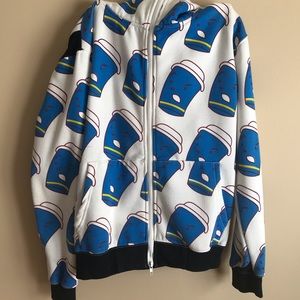 Kid robot soda cup hoodie size medium